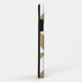 Warm Brown Geometric Deko Cube Pattern Case-Mate iPhone Hülle (Hinten/Rechts)