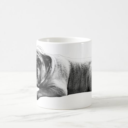 Warm Bulldog Morning Kaffeetasse (Mittel)