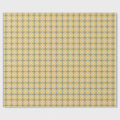 Warm buttery yellow mosaic tile Wrapping Paper Geschenkpapier (Flach)