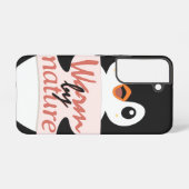 Warm by nature: Adorable Penguin with Playful Text Samsung Galaxy Hülle (Rückseite (Horizontal))