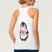 Warm by nature: Adorable Penguin with Playful Text Tank Top (Rückseite)