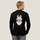 Warm by nature: Adorable Penguin with Playful Text Tri-Blend Shirt (Voller Rücken)