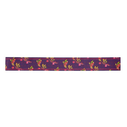 Warm Cherry Splendor Satin Ribbon Satinband (Vorderseite)