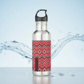 Warm Chevron Edelstahlflasche