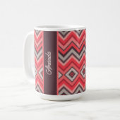 Warm Chevron Kaffeetasse (Vorderseite Links)
