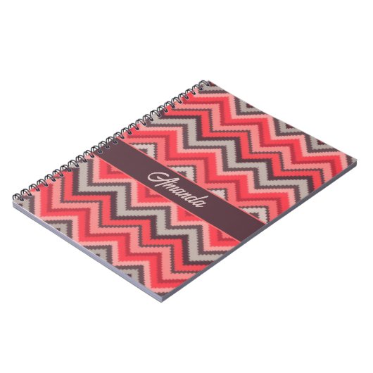 Warm Chevron Notizblock (Linke Seite)