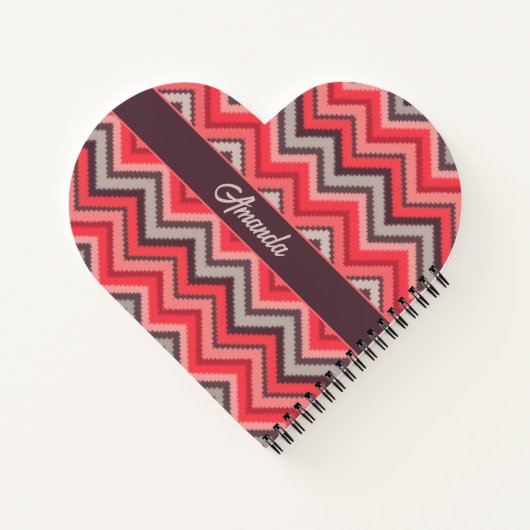 Warm Chevron Notizblock (Rückseite)