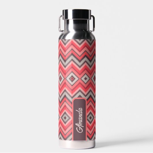 Warm Chevron Trinkflasche (Vorne)