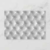 Warm Chic Soft Gray Imitats Velvet Wedding RSVP Begleitkarte (Rückseite)