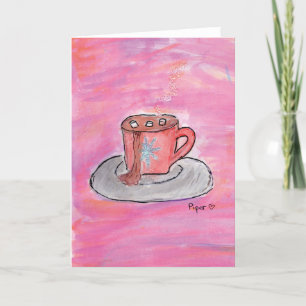 Warm CHOColat Wish - Kinder Kunst für CHOC Dankeskarte