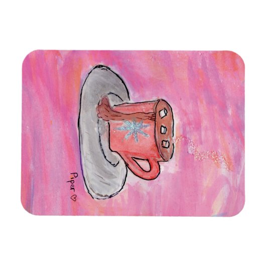 Warm CHOColat Wish - Kinder Kunst für CHOC Magnet (Horizontal)