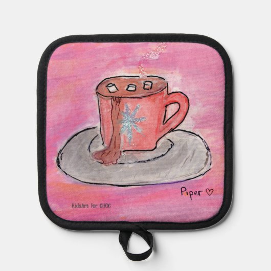 Warm CHOColat Wish - Kinder Kunst für CHOC Topflappen (Vorderseite)