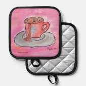 Warm CHOColat Wish - Kinder Kunst für CHOC Topflappen (Vorderseite/Rückseite)