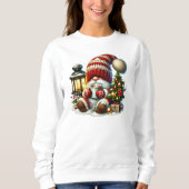 Warm Christmas Gnome Women's Sweatshirt (Vorderseite)