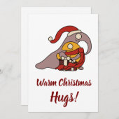 Warm Christmas Hugs Feiertagskarte (Vorne/Hinten)