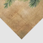 Warm Christmas wreath decoupage paper red green Seidenpapier (Ausschnitt)