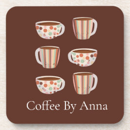 Warm Circle Pattern On Cups Of Coffee Getränkeuntersetzer