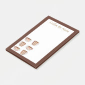 Warm Circle Pattern On Cups Of Coffee Post-it Klebezettel (angewinkelt)