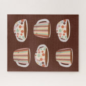 Warm Circle Pattern On Cups Of Coffee Puzzle (Horizontal)