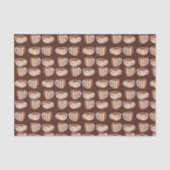 Warm Circle Pattern On Cups Of Coffee Seidenpapier (Vorderseite)