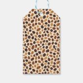 Warm Coffee Bean Roast Tones Seamless Pattern Geschenkanhänger (Vorderseite)