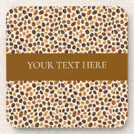 Warm Coffee Bean Roast Tones Seamless Pattern Getränkeuntersetzer