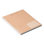 Warm, colorful retro aesthetic Thoughts & Ideas Notizblock (angewinkelt)