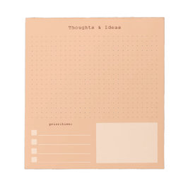 Warm, colorful retro aesthetic Thoughts & Ideas Notizblock