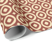 Warm Colors Circle to Square Evolution Geometric Geschenkpapier (Rolleneckpunkt)