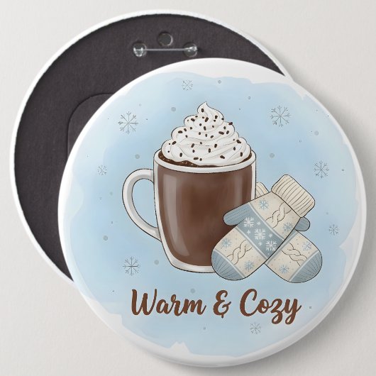 Warm & Cozy Christmas Button (Vorne & Hinten)
