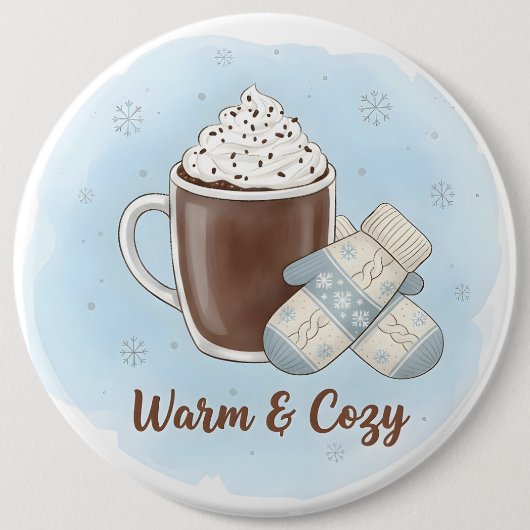 Warm & Cozy Christmas Button (Vorderseite)