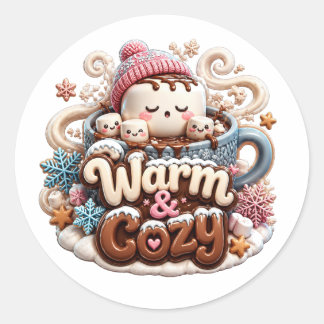 Warm & Cozy Hot Cocoa Aufkleber