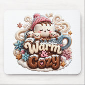 Warm & Cozy Hot Cocoa Mauspad (Vorne)