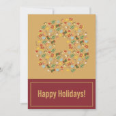 Warm & Cozy Traditional Christmas Card Feiertagskarte (Vorderseite)