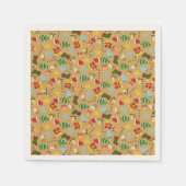 Warm Cozy Traditional Christmas Paper Napkins Serviette (Vorderseite)