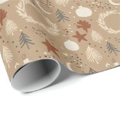 Warm Earth Holiday Pampas Geschenkpapier (Rolleneckpunkt)