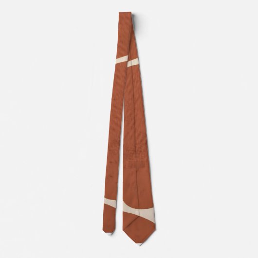 Warm Earth Tone Boho Neck Tie Krawatte (Rückseite)