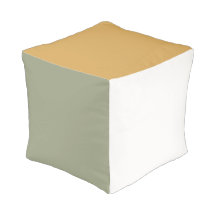 Warm Earthy Blocks Pouf
