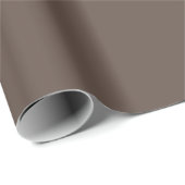Warm Earthy Brown Wrapping Paper Roll Geschenkpapier (Rolleneckpunkt)