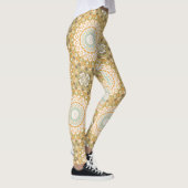 Warm Earthy Mandala Abstract Design Leggings (Rechts)