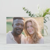 Warm Earthy Realistic Photo Einladung (Stehend Vorderseite)