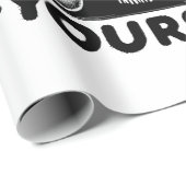 Warm Espresso Bulldog Geschenkpapier (Rolleneckpunkt)