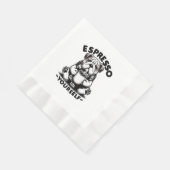 Warm Espresso Bulldog Serviette (Ecke)