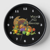 Warm Fall Blessing Wanduhr (Vorderseite)