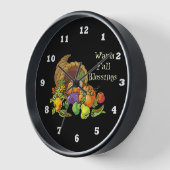 Warm Fall Blessing Wanduhr (Winkel)