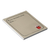 Warm Fancy Hot Schokolate Thoughts Notizblock (angewinkelt)