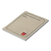 Warm Fancy Hot Schokolate Thoughts Notizblock (Rotiert)