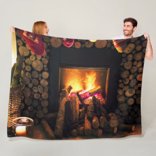 WARM FIRE FLEECEDECKE