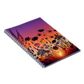 Warm Floral Patterned Notebook Notizblock (Rechte Seite)