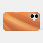Warm Flowing Orange Abstract Marble Phone Case iPhone 16 Hülle (Rückseite (Horizontal))